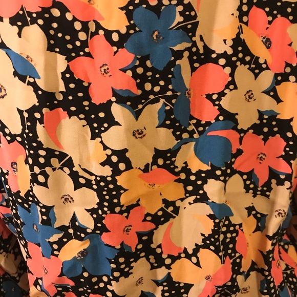 NWT XHILARATION wrap dress ruffles floral print - Picture 6 of 8